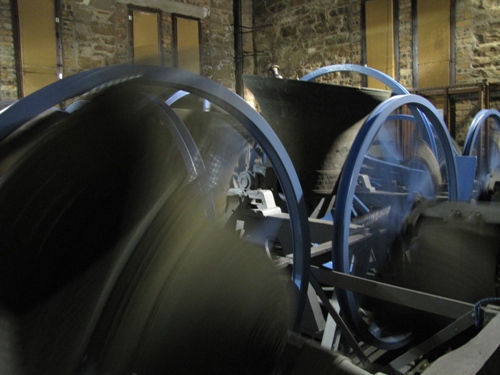 Bells swinging at Inveraray Bell Tower
